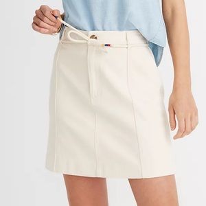 MADEWELL CREAM CAPITAL A-LINE MINI SKIRT SIZE 4